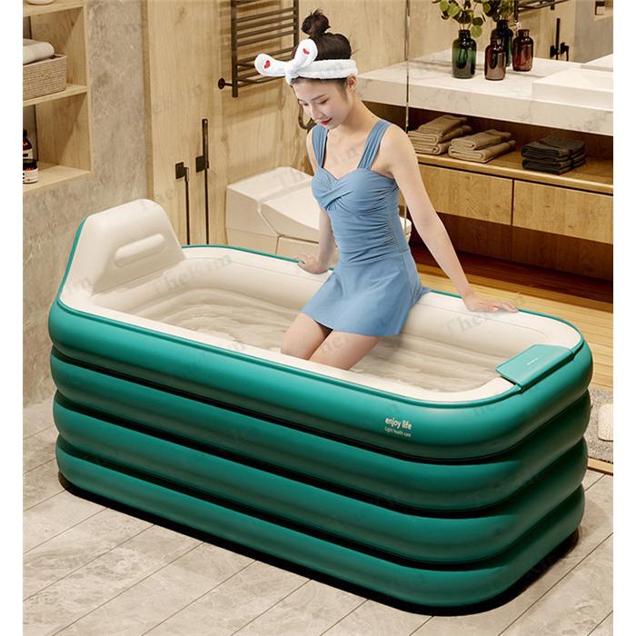 ポータブル浴槽 どこでも簡単 空気で膨らます