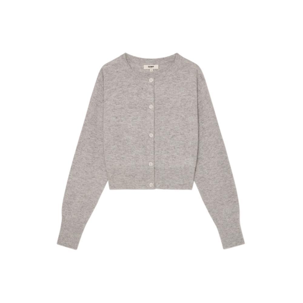 GLOWNY G CLASSIC WOOL CARDIGAN GRAY GC24WTKN001GR GLOWNY G CLASSIC WOOL CARDIGAN GRAY GC24WTKN001GR