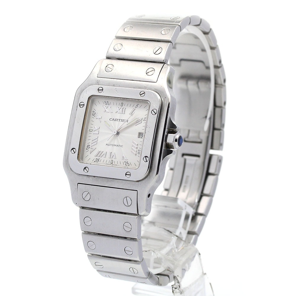 カルティエ CARTIER W20040D6 サントスガルベ LM デイト 自動巻き メンズ _849118【中古】 カルティエ CARTIER W20040D6 サントスガルベ LM デイト 自動巻き メンズ _849118【中古】