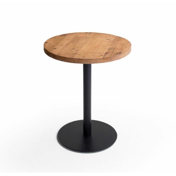 ダイニングテーブル 2人用 丸 円形 古材 木製 カフェテーブル おしゃれ ヴィンテージ インダストリアル 60cm ラウンドテーブル ダイニング 食卓 机 テーブル