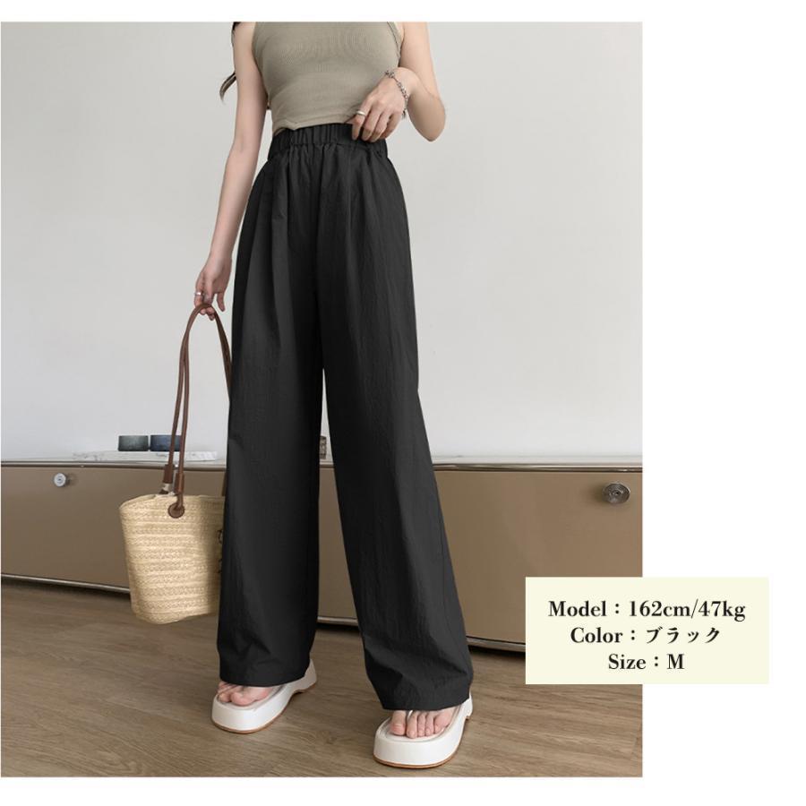 リラックスパンツ レディース 薄手6色
