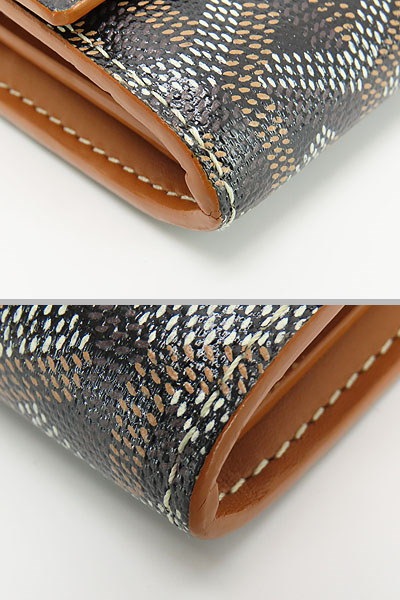Qoo10] GOYARD 美品ゴヤールヴァレンヌ二つ折り長財布ブラ