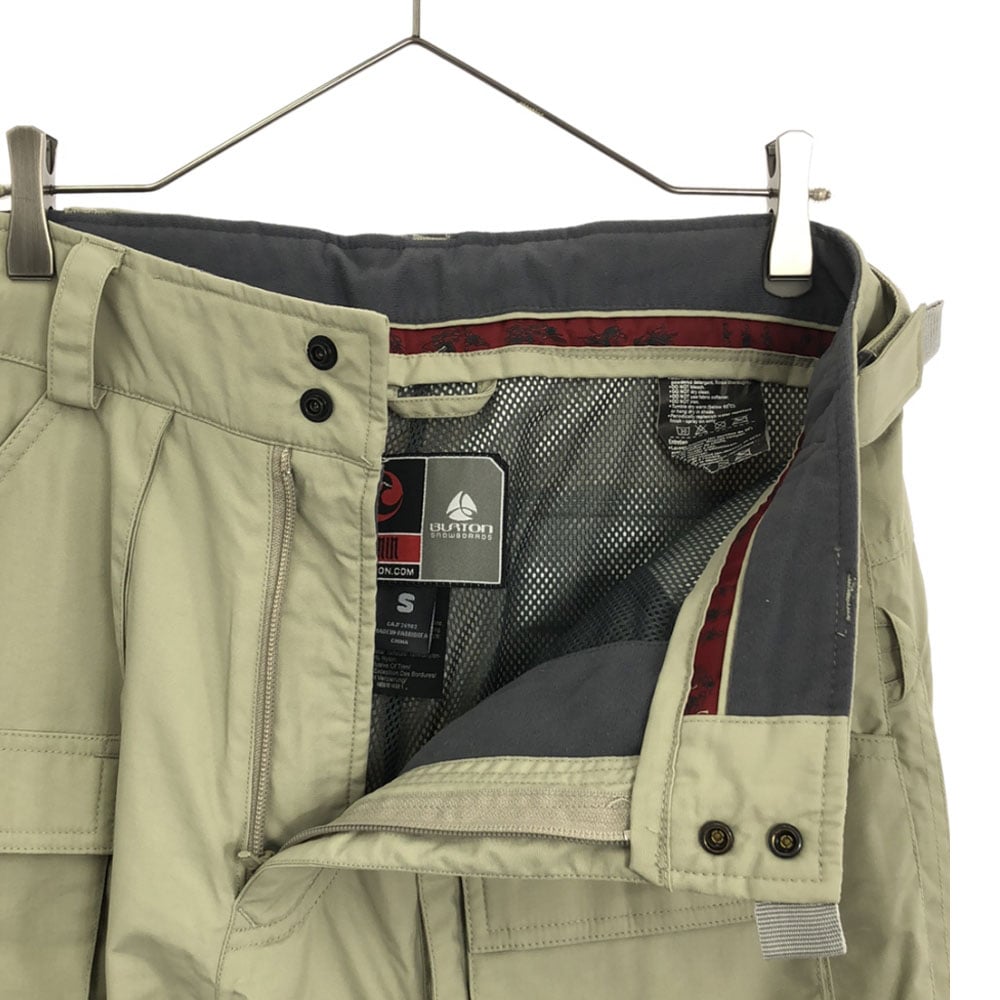 BURTON - バートン スノーボード ナイロンパンツ S ベージュ系 BURTON スノーウェア 裏メッシュ メンズ BURTON バートン スノーボードウェア メンズ パンツ 24-25