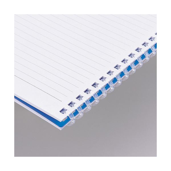 （まとめ） リヒトラブ AQUA DROPsツイストノート セミB5 B罫 青緑 30枚 N-1608-28 1冊 (×30セット)