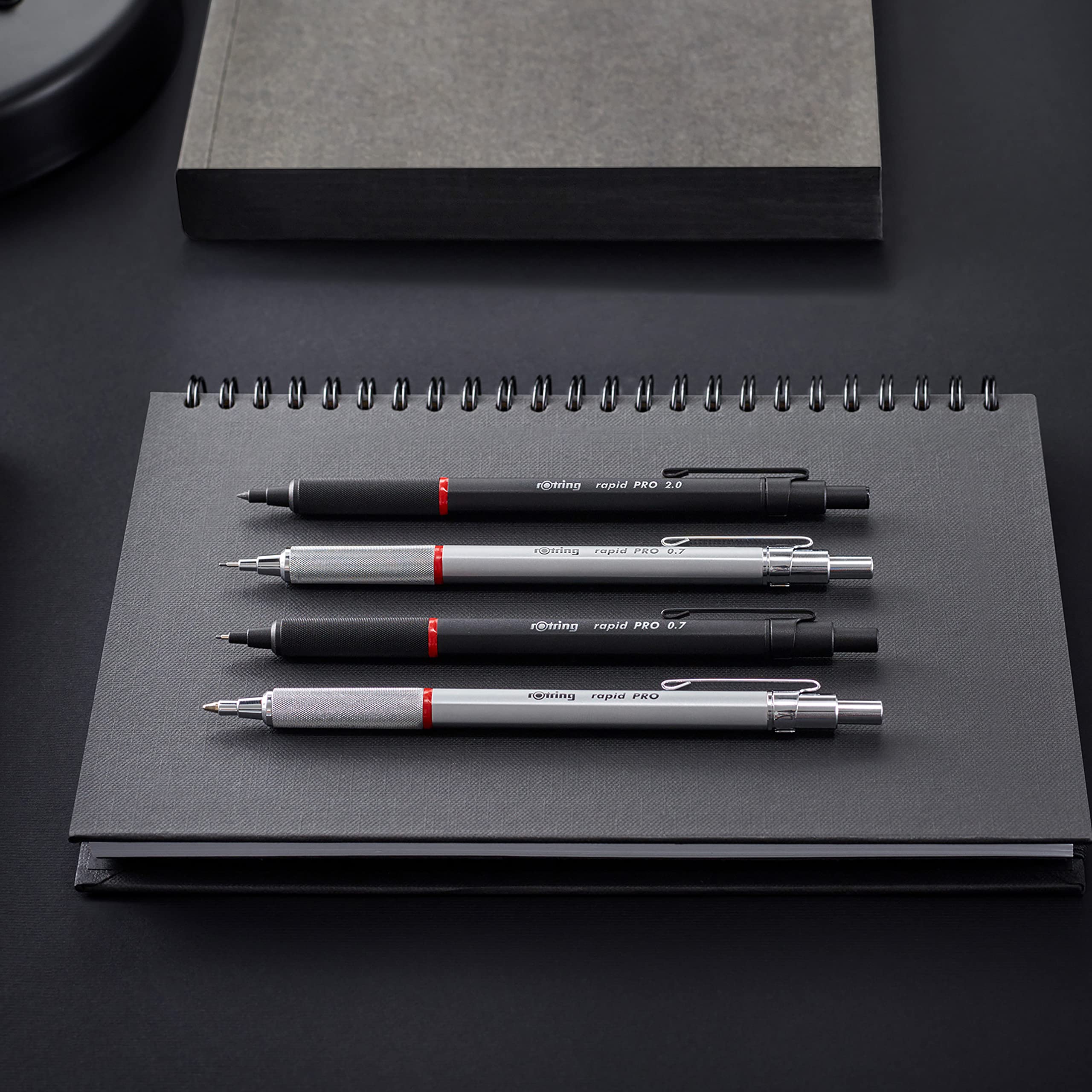 ロットリング(Rotring) シャープホルダー ラピッドプロ 2.0mm ブラック 1904-260 [日本正規品]