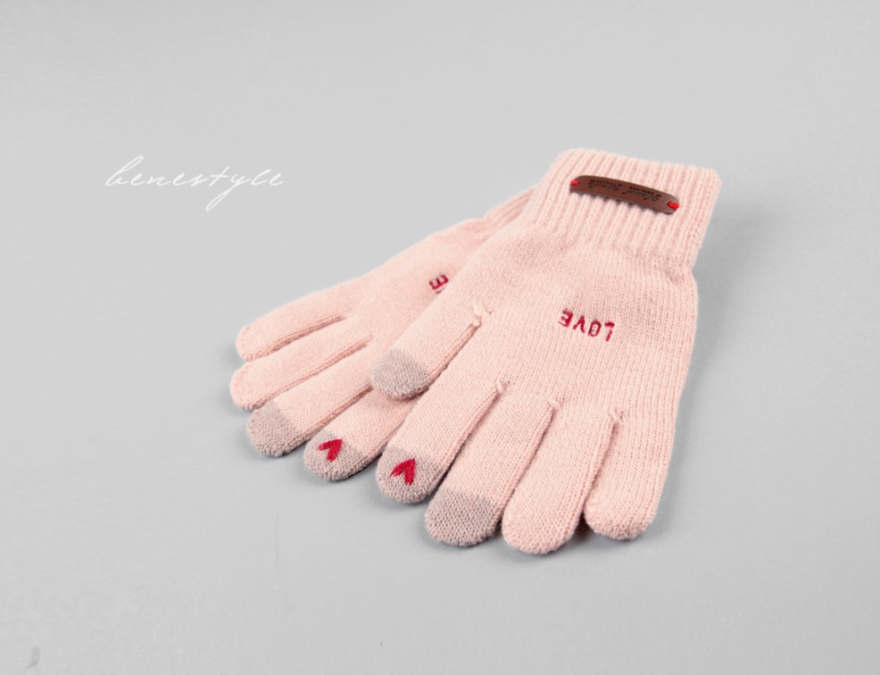 [BTS ジミン着用] 【BENE STYLE】BENESTYLE ベネ ラブ スマホ タッチ グローブ BENE LOVE スマホ 手袋 スマホ タッチ 手袋 ニットグローブ ニット手袋