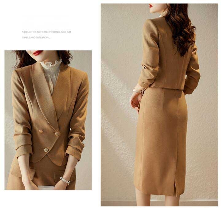 レディーススーツセット 高級感 上品 エレガント おしゃれ 3色 ブラック グリーン カーキ 上下セット スカートスーツ 2点セット ジャケット+スカート 無地 オフィス 通勤 ビジネス 七五三 パー レディーススーツセット 高級感 上品 エレガント おしゃれ 3色 ブラック グリーン カーキ 上下セット スカートスーツ 2点セット ジャケット+スカート 無地 オフィス 通勤 ビジネス 七五三 パー