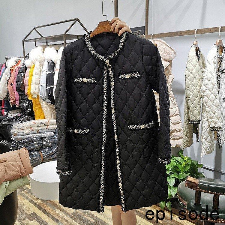 超目玉品中綿コートレディース軽量ダウンジャケットトップスやつはながた軽しい冬服Aライン膝下おしゃれ可愛いミリタリーコートカジュアルコート