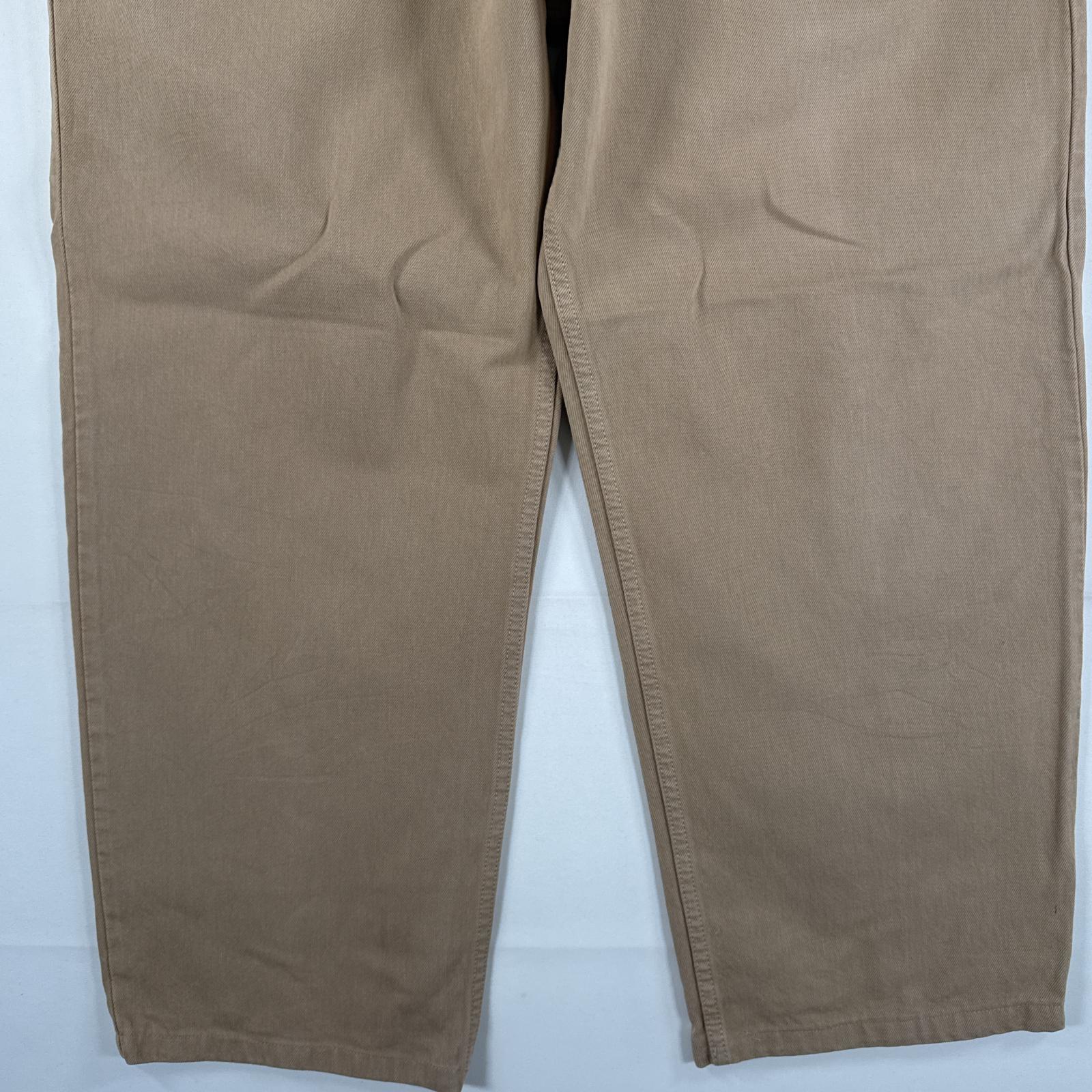 古着 デニムパンツ 550 ジーパン テーパード バギー 大きいサイズ オーバーサイズ w44 L32 ベージュ メンズ