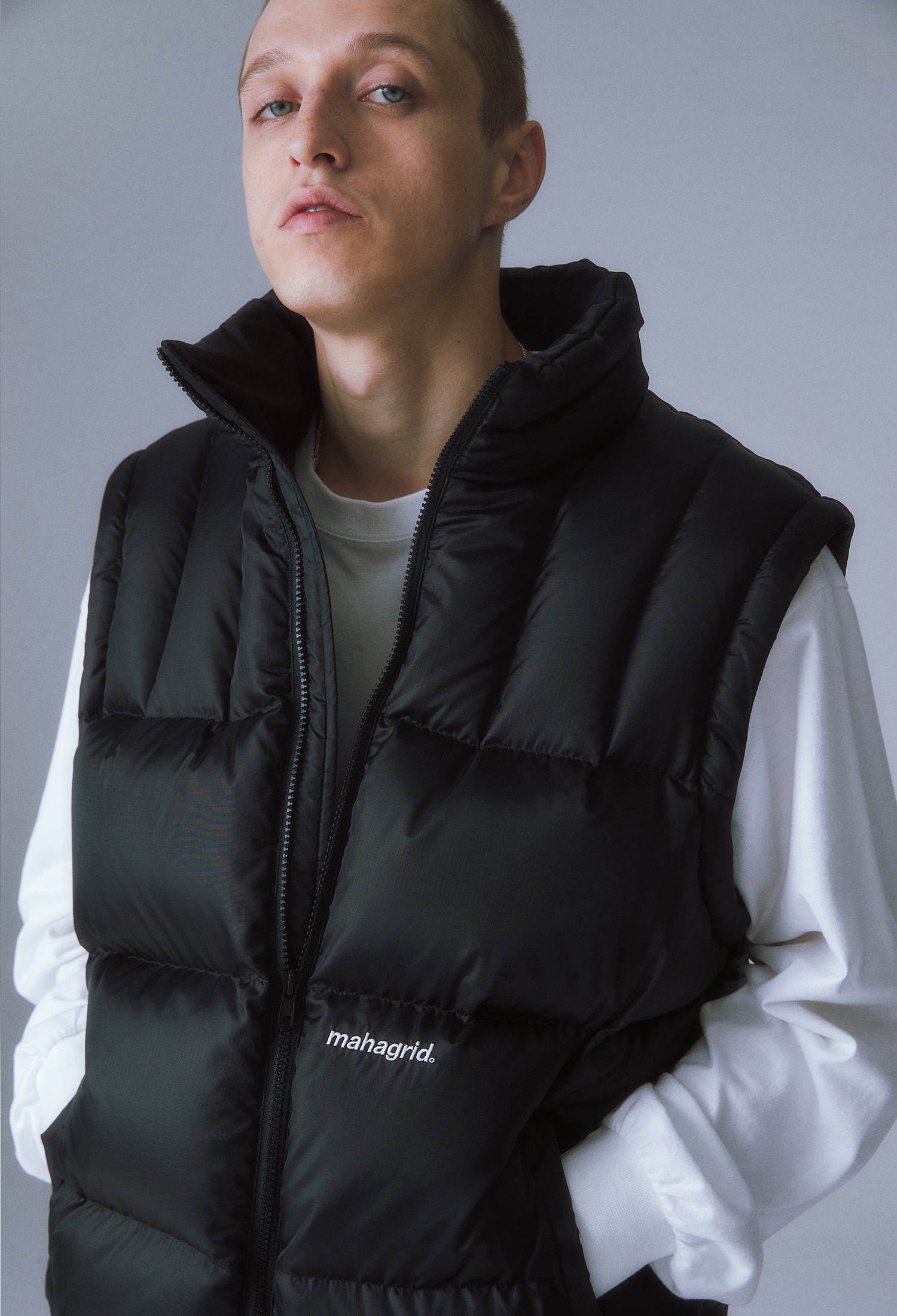 [mahagrid] DETACHABLE DOWN PUFFER