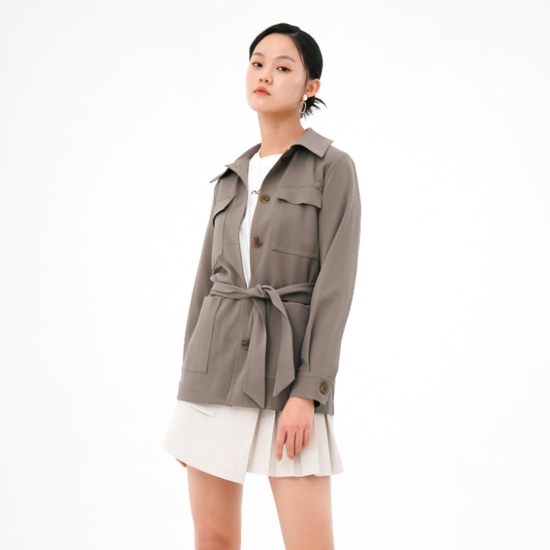 ACUD ポケットシングルジャケット_KH.グレー ACUD ポケットシングルジャケット_KH.グレー