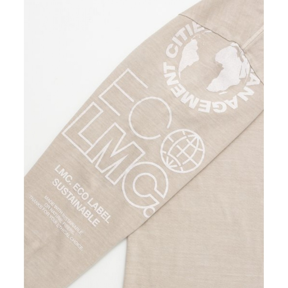LMC LMC オーガニックダイドロングシルバー T シャツベージュ LMC LMC オーガニックダイドロングシルバー T シャツベージュ