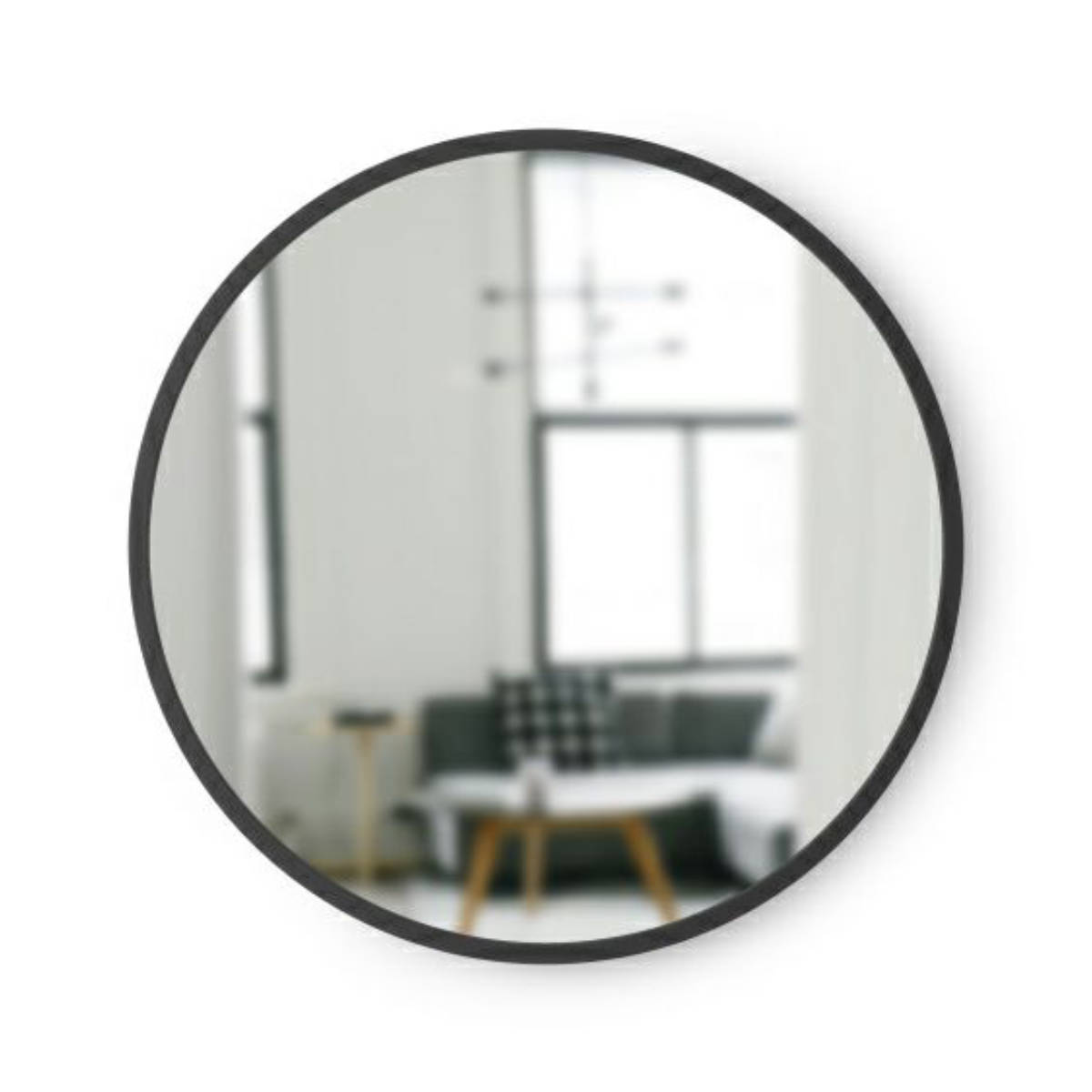 umbra ハブ ミラー 46x46cm 円形 壁掛け アンブラ 鏡 壁 ウォールミラー
