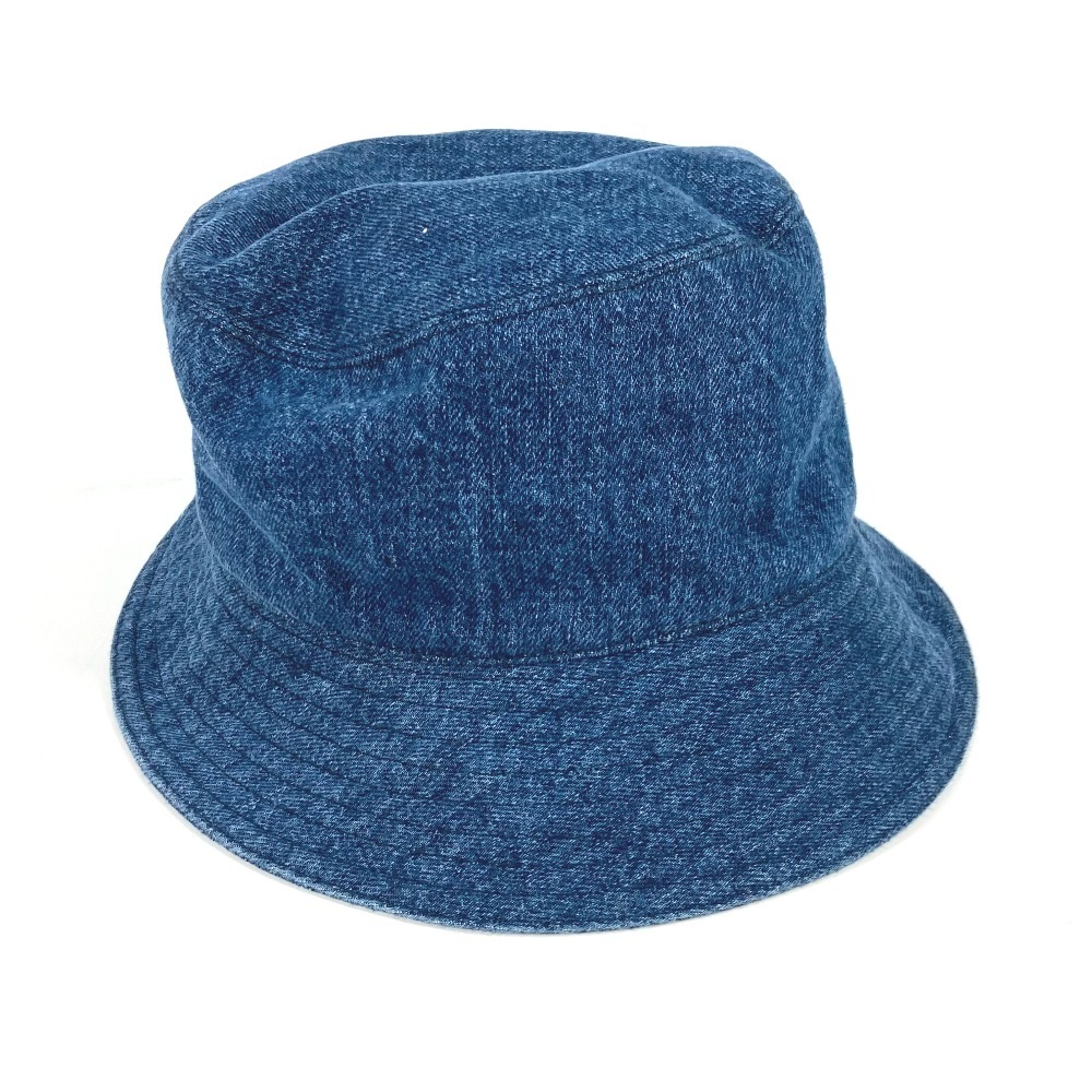 ハット 5HC196 ロゴ デニム ハット帽 帽子 バケットハット ボブハット コットン ブルー