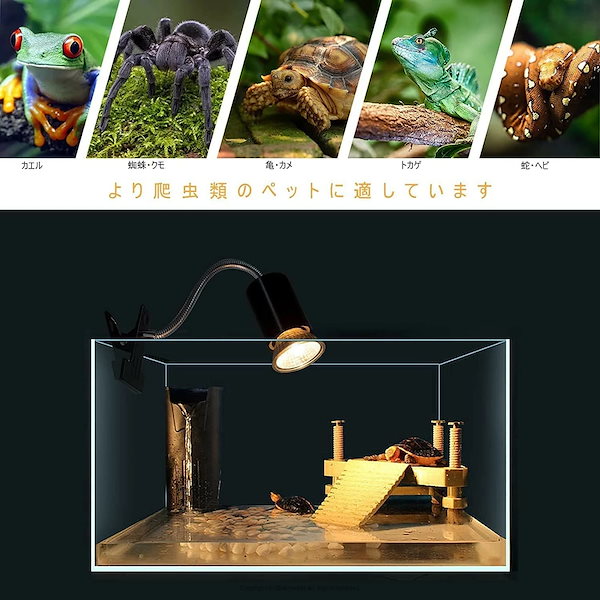 Qoo10] 再入荷商品【3つ電球付き】両生類用ライト