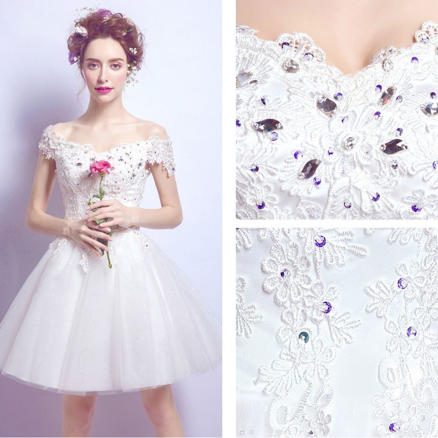 ミニドレス 安い 白 ウェディングミニドレス 花嫁 ウェディングドレス 披露宴 プリンセス 半袖 パ ミニドレス 安い 白 ウェディングミニドレス 花嫁 ウェディングドレス 披露宴 プリンセス 半袖 パ