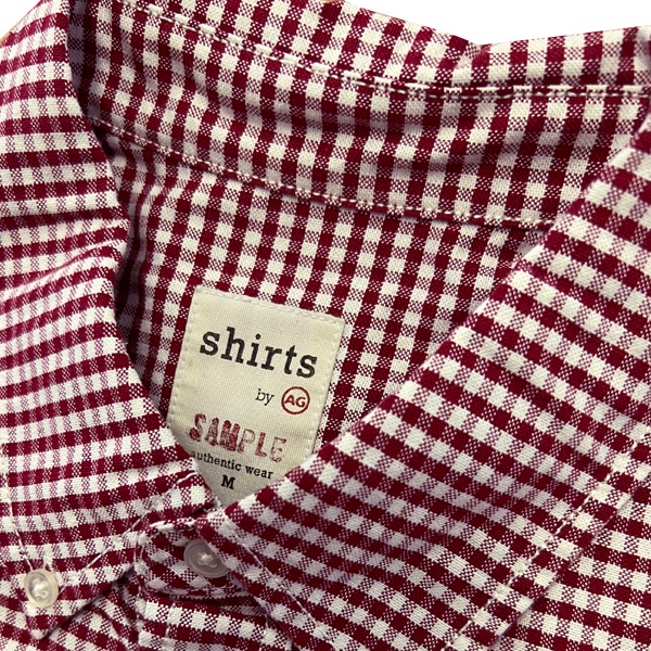 AGジーンズ カジュアルシャツ メンズ ボタンダウン 長袖 チェックシャツ レッド ホワイト エージージーンズ シャツ AG Jeans 正規 アドリアーノ ゴールドシュミット 雑誌 掲載 06