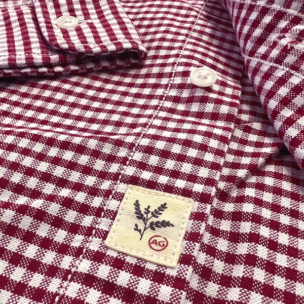 AGジーンズ カジュアルシャツ メンズ ボタンダウン 長袖 チェックシャツ レッド ホワイト エージージーンズ シャツ AG Jeans 正規 アドリアーノ ゴールドシュミット 雑誌 掲載 06