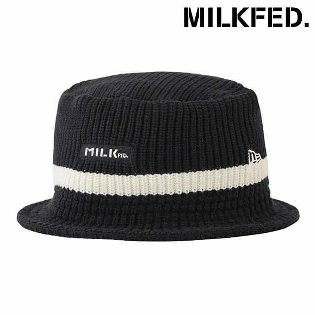 メール便 コラボ ニューエラ バーニットハット [103252051003] レディース 帽子 フリーサイズ ニット帽 BLACK 正規取扱店