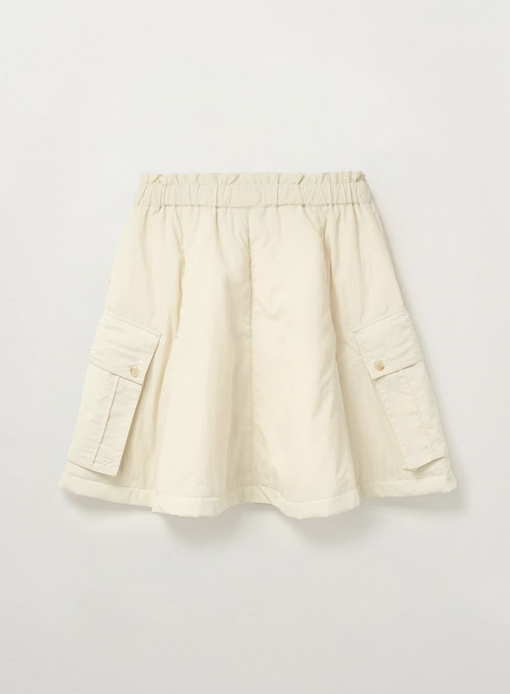 SATUR】 (W) PADDED BALLOON CARGO SKIRT : CREAM