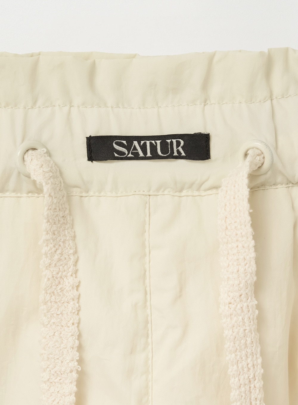 SATUR】 (W) PADDED BALLOON CARGO SKIRT : CREAM ミディアム