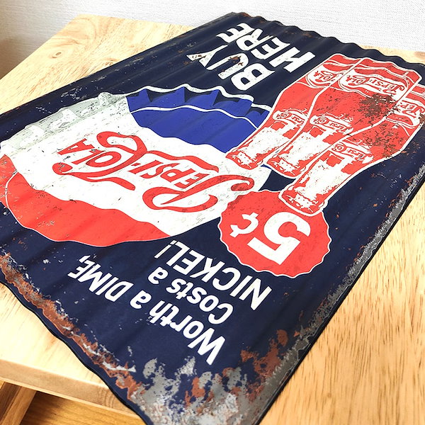 ペプシコーラ 骨董 看板 ペプシコーラ 木製看板 PEPSI COLA レトロ