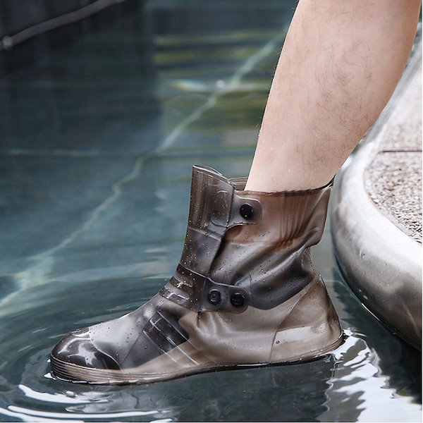 Qoo10] 靴の上から履く長靴 靴用防水カバー レイ