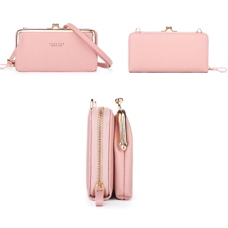 【1つ買うと10個無料】スマホポーチレディースかわいい財布スマホポシェット大きいスマホも入るショルダーポシェットミニ 23の発売化粧ポーチ-大容量