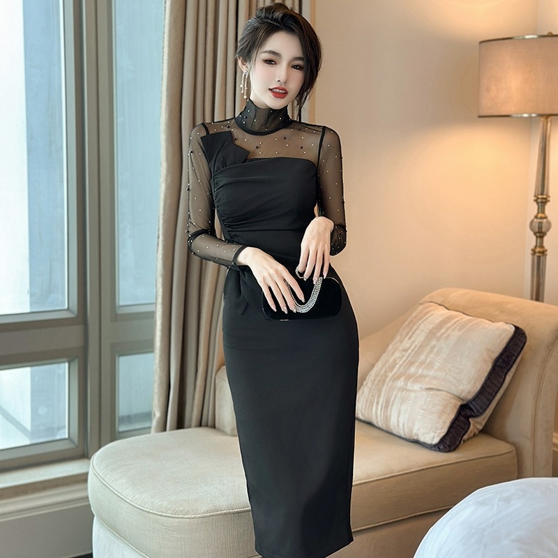 【JY.上品】 秋冬 ワンピース チュール ドッキング ベーシック タイト パーティードレス キャバ 着痩せ 大人 同窓会 披露宴 卒業式 結婚式 演奏会 ウェディング 二次会 発表会 【JY.上品】 秋冬 ワンピース チュール ドッキング ベーシック タイト パーティードレス キャバ 着痩せ 大人 同窓会 披露宴 卒業式 結婚式 演奏会 ウェディング 二次会 発表会