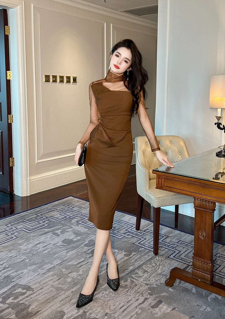 【JY.上品】 秋冬 ワンピース チュール ドッキング ベーシック タイト パーティードレス キャバ 着痩せ 大人 同窓会 披露宴 卒業式 結婚式 演奏会 ウェディング 二次会 発表会 【JY.上品】 秋冬 ワンピース チュール ドッキング ベーシック タイト パーティードレス キャバ 着痩せ 大人 同窓会 披露宴 卒業式 結婚式 演奏会 ウェディング 二次会 発表会