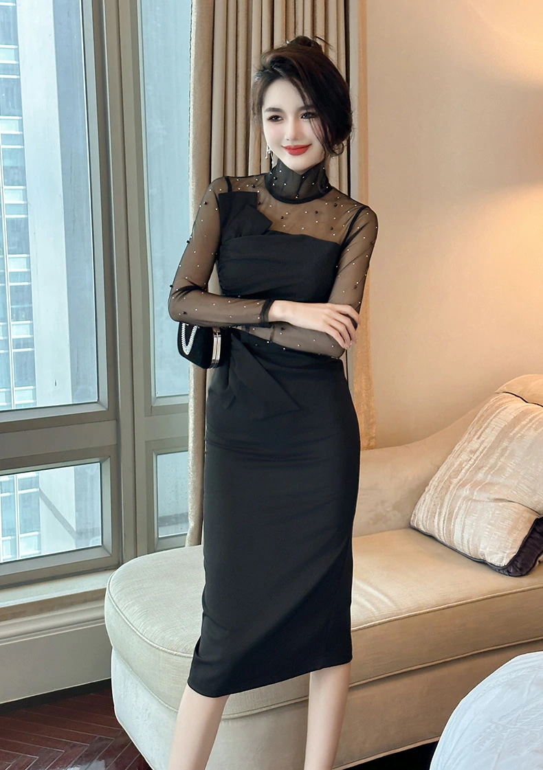 【JY.上品】 秋冬 ワンピース チュール ドッキング ベーシック タイト パーティードレス キャバ 着痩せ 大人 同窓会 披露宴 卒業式 結婚式 演奏会 ウェディング 二次会 発表会 【JY.上品】 秋冬 ワンピース チュール ドッキング ベーシック タイト パーティードレス キャバ 着痩せ 大人 同窓会 披露宴 卒業式 結婚式 演奏会 ウェディング 二次会 発表会