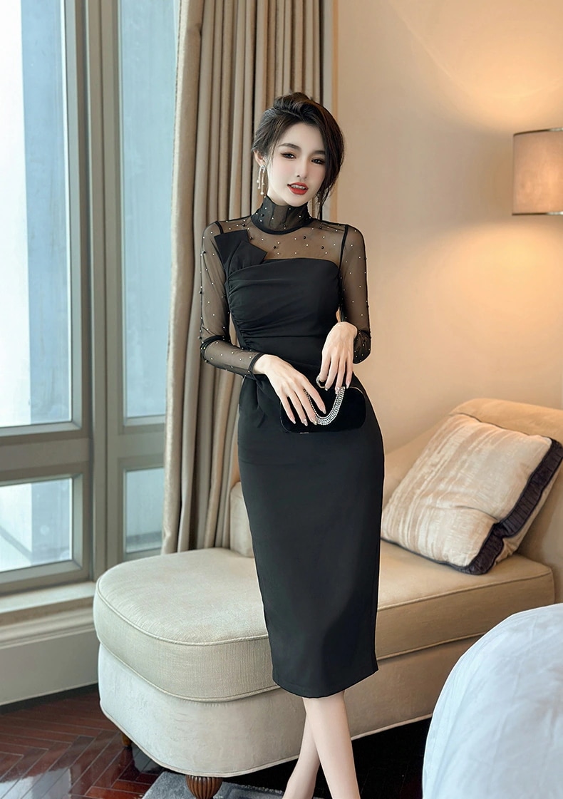 【JY.上品】 秋冬 ワンピース チュール ドッキング ベーシック タイト パーティードレス キャバ 着痩せ 大人 同窓会 披露宴 卒業式 結婚式 演奏会 ウェディング 二次会 発表会 【JY.上品】 秋冬 ワンピース チュール ドッキング ベーシック タイト パーティードレス キャバ 着痩せ 大人 同窓会 披露宴 卒業式 結婚式 演奏会 ウェディング 二次会 発表会