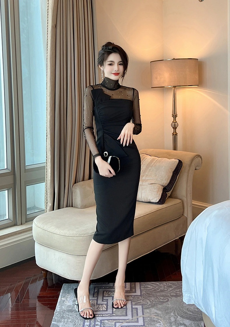 【JY.上品】 秋冬 ワンピース チュール ドッキング ベーシック タイト パーティードレス キャバ 着痩せ 大人 同窓会 披露宴 卒業式 結婚式 演奏会 ウェディング 二次会 発表会 【JY.上品】 秋冬 ワンピース チュール ドッキング ベーシック タイト パーティードレス キャバ 着痩せ 大人 同窓会 披露宴 卒業式 結婚式 演奏会 ウェディング 二次会 発表会