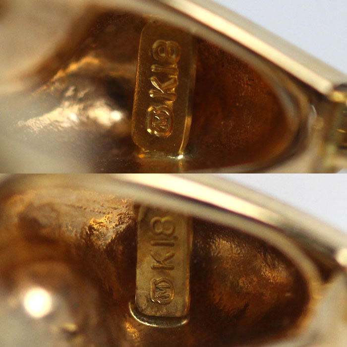 MIKIMOTO ミキモト K18YG イエローゴールド イヤリング アコヤパール約3.5-3.9mm 9.0g バネ式 レディース 中古 MIKIMOTO ミキモト K18YG イエローゴールド イヤリング アコヤパール約3.5-3.9mm 9.0g バネ式 レディース 中古