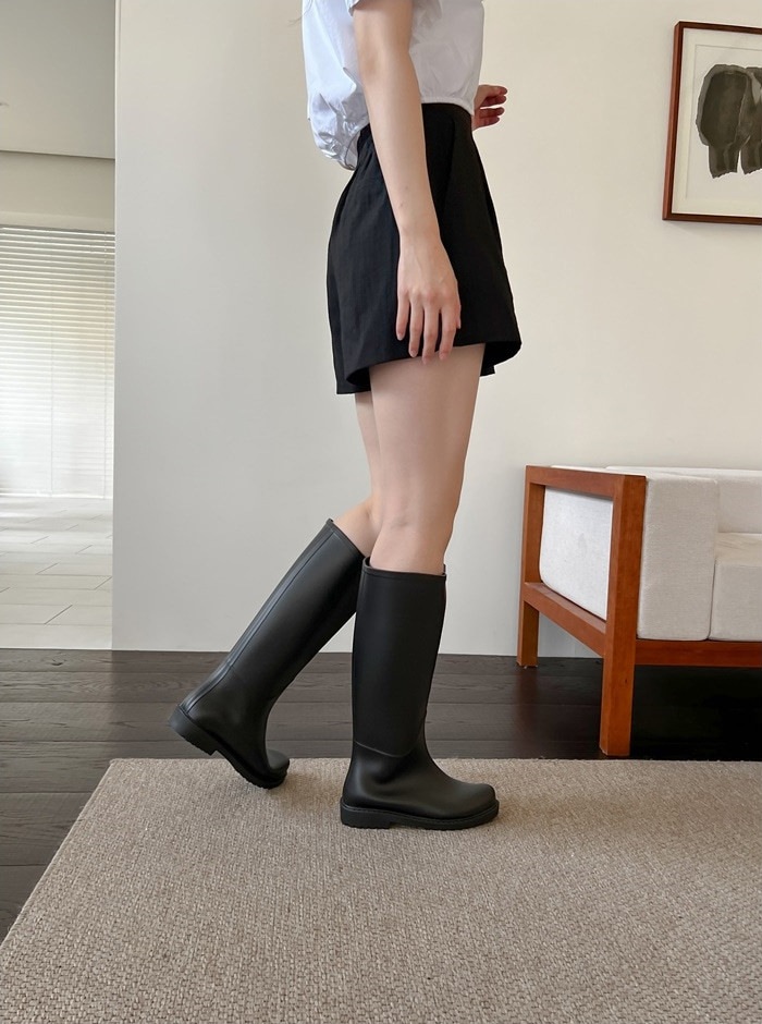 レインブーツ ロングブーツ トラックソール フラット レディース 黒 長靴 雨具 靴 婦人靴 韓国 レインブーツ ロングブーツ トラックソール フラット レディース 黒 長靴 雨具 靴 婦人靴 韓国