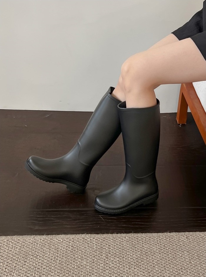 レインブーツ ロングブーツ トラックソール フラット レディース 黒 長靴 雨具 靴 婦人靴 韓国 レインブーツ ロングブーツ トラックソール フラット レディース 黒 長靴 雨具 靴 婦人靴 韓国