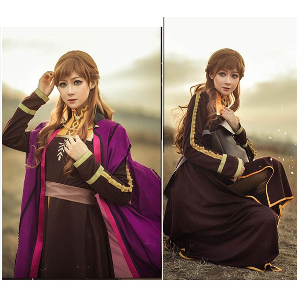 フローズン2 アナと雪の女王2 コスプレ衣装 プリンセスアンナヘーゼル Anna Fuchsia ドレス ウィッグ 追加可 lb002c0 フローズン2 アナと雪の女王2 コスプレ衣装 プリンセスアンナヘーゼル Anna Fuchsia ドレス ウィッグ 追加可 lb002c0