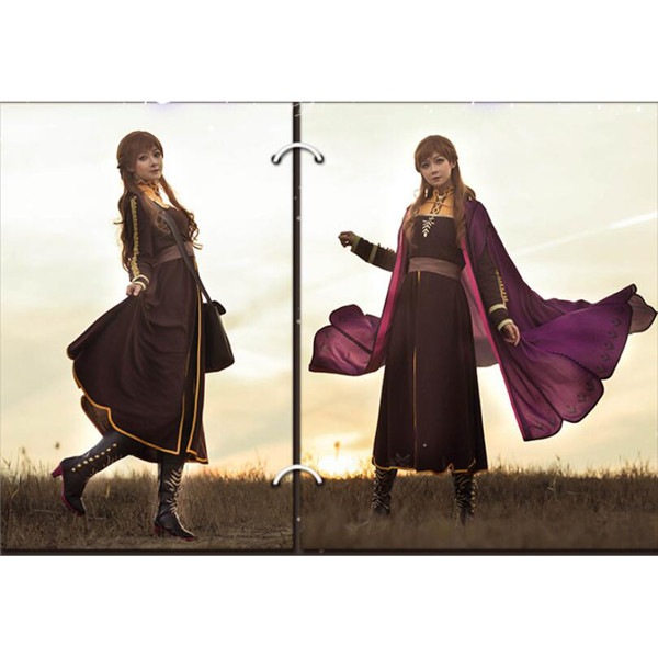 フローズン2 アナと雪の女王2 コスプレ衣装 プリンセスアンナヘーゼル Anna Fuchsia ドレス ウィッグ 追加可 lb002c0 フローズン2 アナと雪の女王2 コスプレ衣装 プリンセスアンナヘーゼル Anna Fuchsia ドレス ウィッグ 追加可 lb002c0