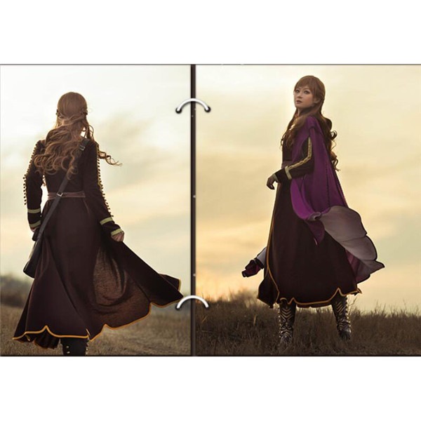 フローズン2 アナと雪の女王2 コスプレ衣装 プリンセスアンナヘーゼル Anna Fuchsia ドレス ウィッグ 追加可 lb002c0 フローズン2 アナと雪の女王2 コスプレ衣装 プリンセスアンナヘーゼル Anna Fuchsia ドレス ウィッグ 追加可 lb002c0