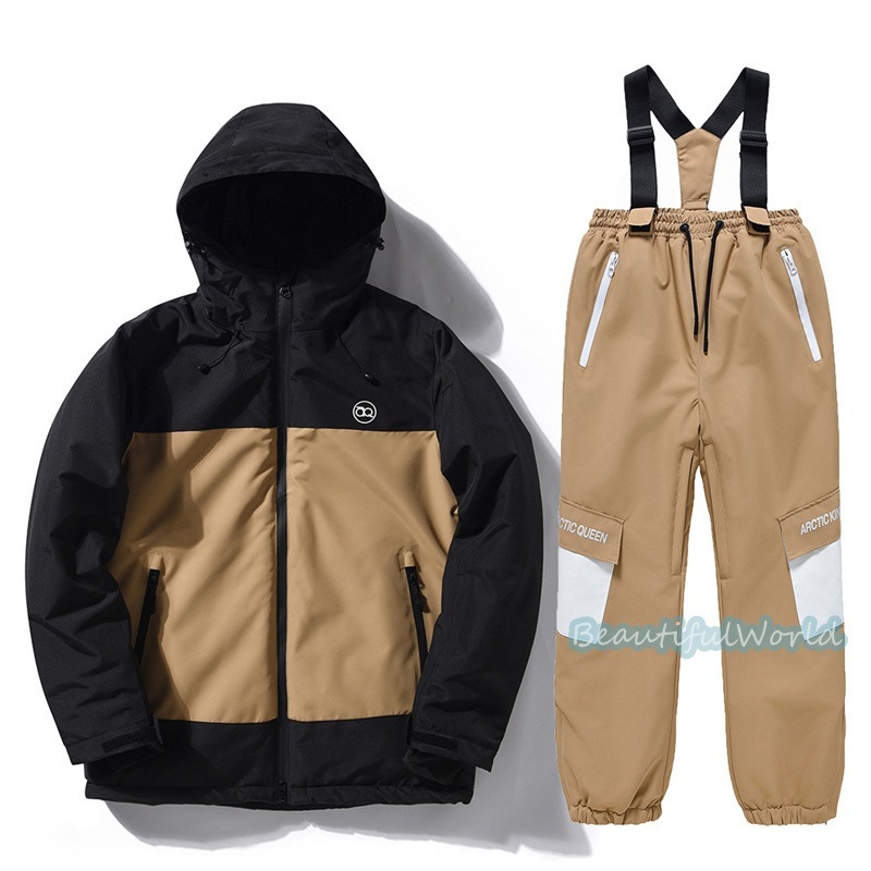 スノーボードウェア キッズ スキーウェア 上下セット 子供 ジュニア スノボウェア ジャケット パンツ 男の子 女の子 スノーウェア 撥水 防風 保温 雪遊び