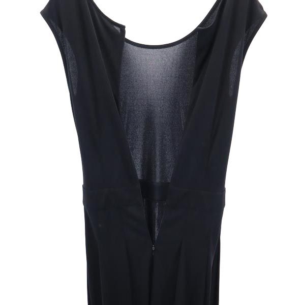 三陽商会 ノースリーブ ワンピース 38 黒 レディース