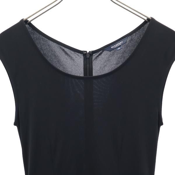 三陽商会 ノースリーブ ワンピース 38 黒 レディース