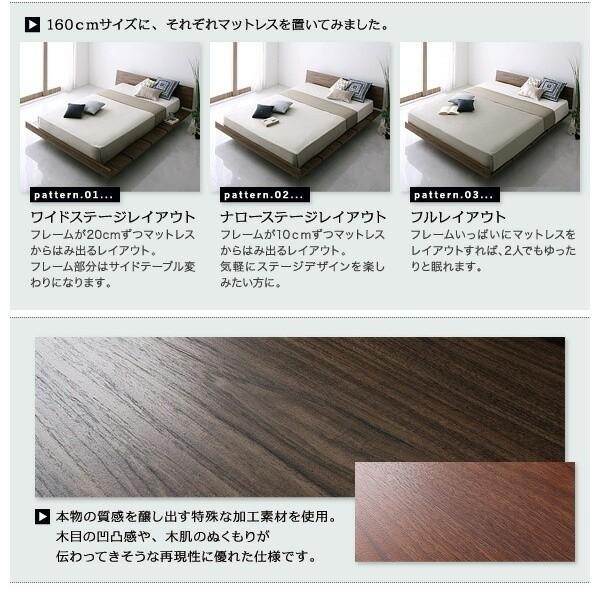 ナローステージ ダブル スタンダード ボンネルコイルマットレス クィーンベッド 幅160cm セット ヘッドボード フロア ローベッド マット ベッドセット ナローステージ ダブル スタンダード ボンネルコイルマットレス クィーンベッド 幅160cm セット ヘッドボード フロア ローベッド マット ベッドセット