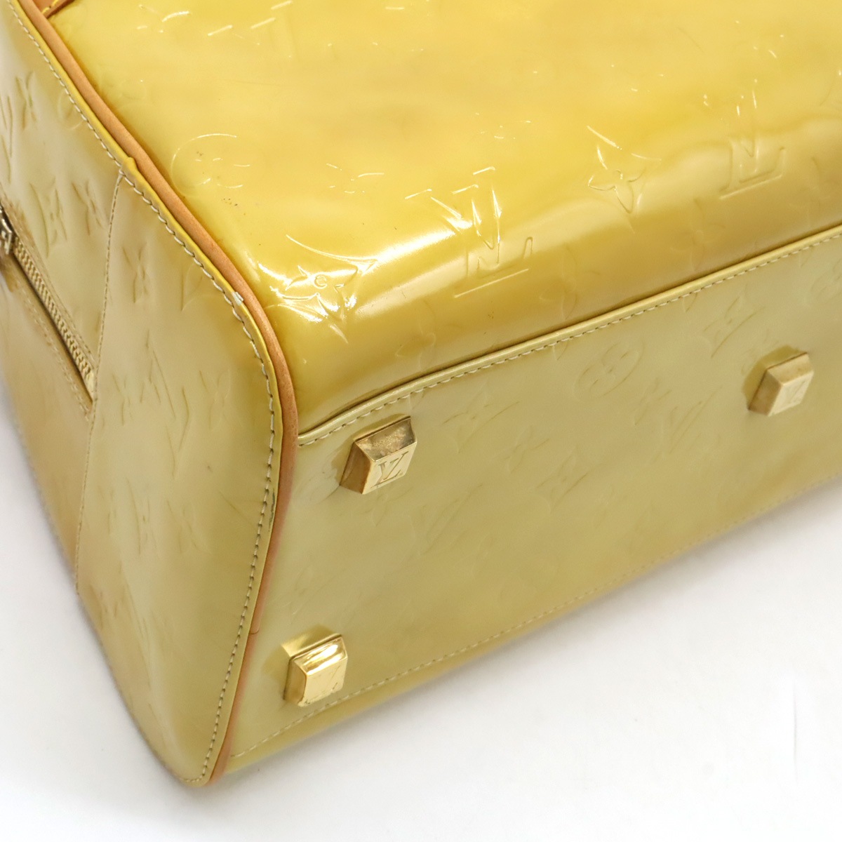 モノグラムヴェルニ トンプキンス スクエア ハンドバッグ ミニボストンバッグ エナメルカーフ ベージュ M9114 モノグラムヴェルニ トンプキンス スクエア ハンドバッグ ミニボストンバッグ エナメルカーフ ベージュ M9114