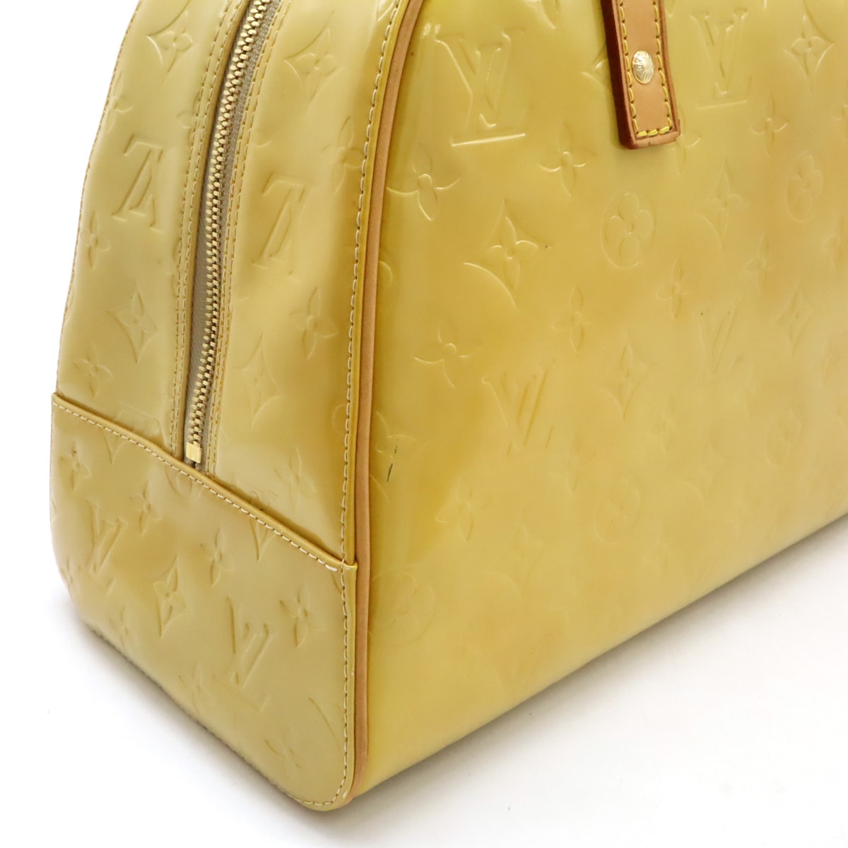 モノグラムヴェルニ トンプキンス スクエア ハンドバッグ ミニボストンバッグ エナメルカーフ ベージュ M9114 モノグラムヴェルニ トンプキンス スクエア ハンドバッグ ミニボストンバッグ エナメルカーフ ベージュ M9114