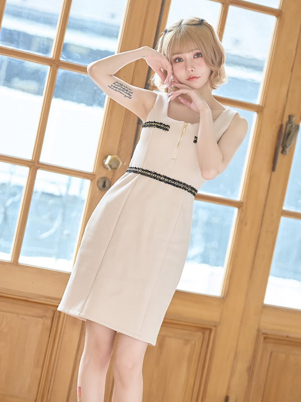 キャバ ミニワンピース 3-67pink ショートドレス ワンピース ミニドレス セクシー