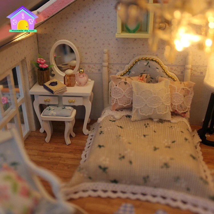 ドールハウス ミニチュアハウス 洋風 手作りキット DIY セット 風情のある シリーズ 初心者向け おもちゃ カバー 誕生日 クリスマス プレゼント ギフト