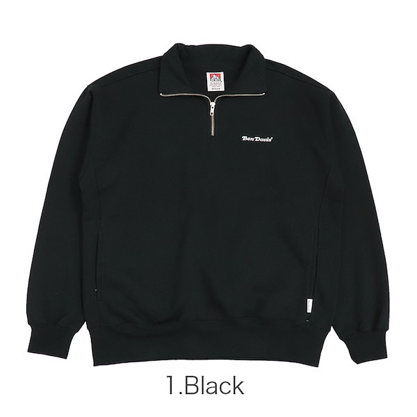 Qoo10] ベンデイビス ハーフジップ スウェット メンズ レディ