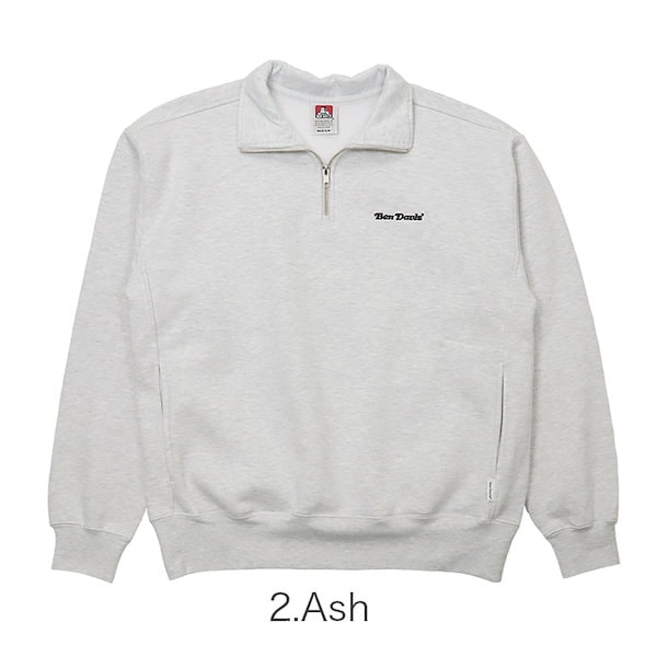 美品 シンプリーコンプリケイテッド ハーフジップスウェット Qoo10] ベンデイビス ハーフジップ スウェット メンズ レディ