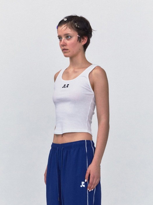 [LE SSERAFIMチェウォン着用]RR LOGO SHORT TANK TOP